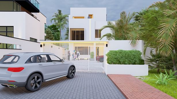 5-bedroom contemporary design with a rooftop terrace (gate), Uyo