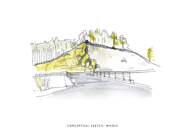 Concept Sketch – whole henkai architekti, Zahrada-Park-Krajina