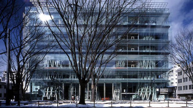 This seven-story building holds a library, gallery space and community rooms -- a complicated collection of spaces that Ito unifies through ingenious structural means. (Courtesy of Toyo Ito and Associates, Architects, Nacasa and Partners Inc.) Image via latimes.com.