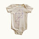 GEOMETRIE 001 onesie by Tiny Modernism. Available in infant sizes 3-6 months, 6-12 months and 12-18 months..