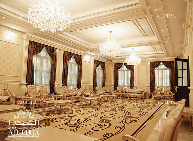 Majlis design in luxury villa