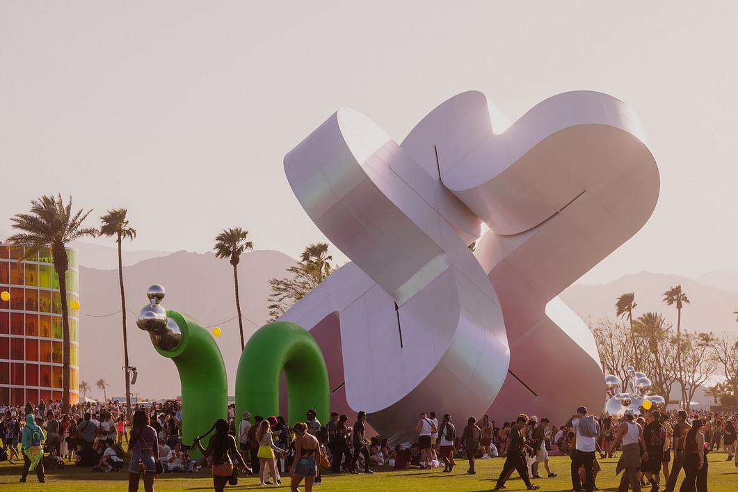 What is the Coachella vibe? Think art installations reaching for the sky