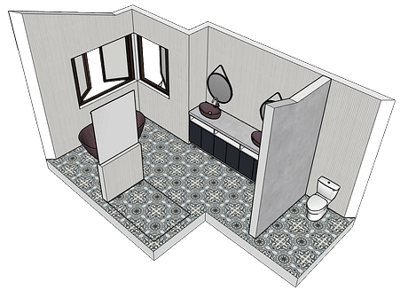 Bathroom Mockup - Cuevas Residence