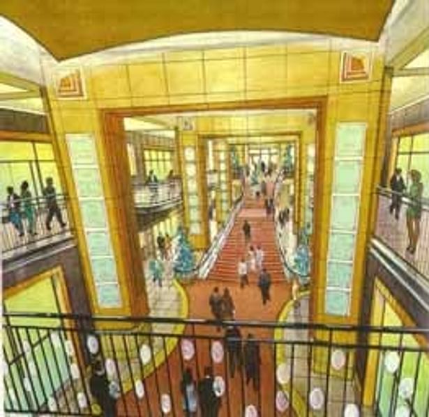 Rendering of the Orchid Walk from up