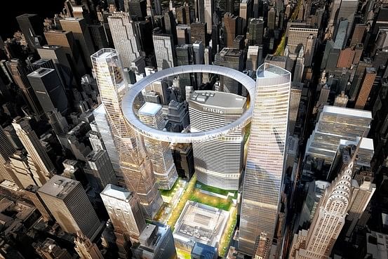 Skidmore Owings & Merrill’s proposal for new Grand Central Terminal, New York image courtesy SOM.
