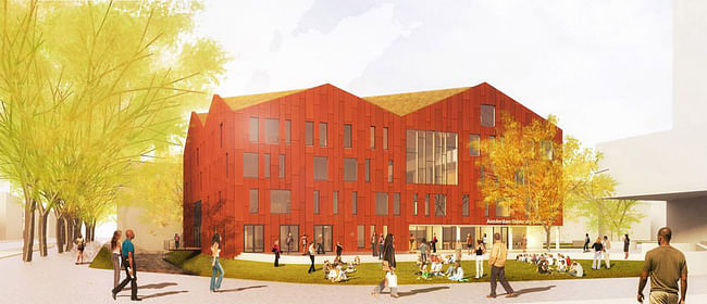 Visualization of the proposed new academic building (Image Image: Mecanoo architecten)