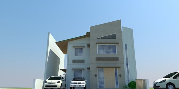 Scheme 06-03, rendered in Sketchup, utilizing a V-ray application