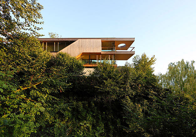 Shortlisted - Best new private house: Haus am Berg Isel, Austria, by Elmar Ludescher Architects (Image via Wallpaper*, Photo: Robert Fessler)