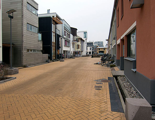 Quaint street in the Bo01 housing complex in Malmö