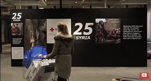 Screenshot from the video documenting the 25 square meters of a Syrian home