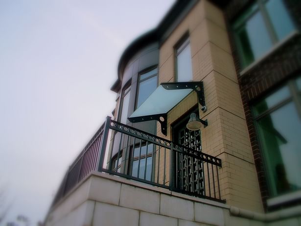 TYPICAL ENTRY CANOPY DETAIL AT TOWNHOUSES