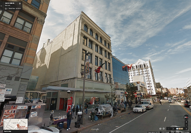 The Studio Museum in its current location in Harlem, pictured in October 2014, image via googlemaps.com.