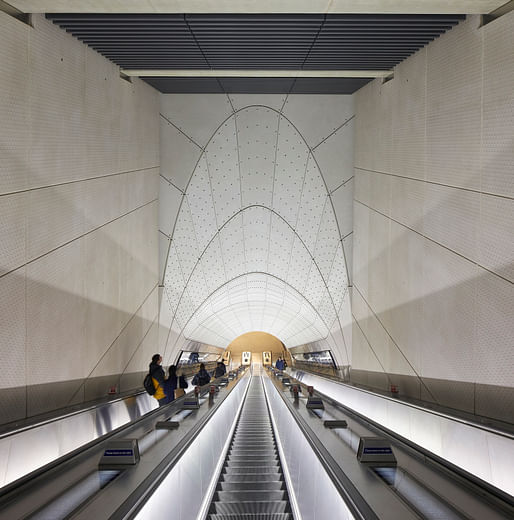 The Elizabeth Line, London Underground by Grimshaw, Maynard, Equation, and AtkinsRéalis. Image: Hufton + Crow