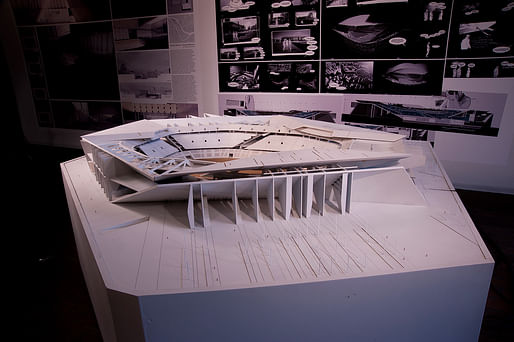 Final model of "Salvaged Stadium." Photo courtesy of Yaohua Wang.