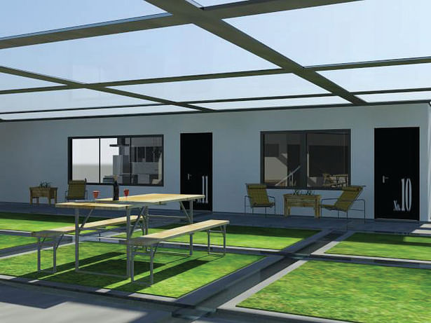 Indoor patio (3Dmax rendering)