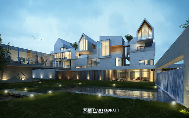 3d rendering-villa