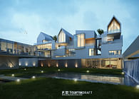 3d rendering-villa project