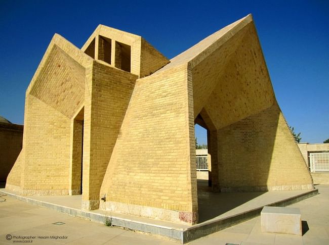 Mausoleum of Mirza Ahmad Neyrizi - Architects ( ?) - Houshang Seyhoun and Golamreza Farzan Mehr photo by Hesam Mirghadar