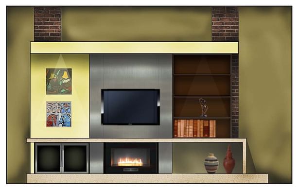Custom Fireplace Elevation