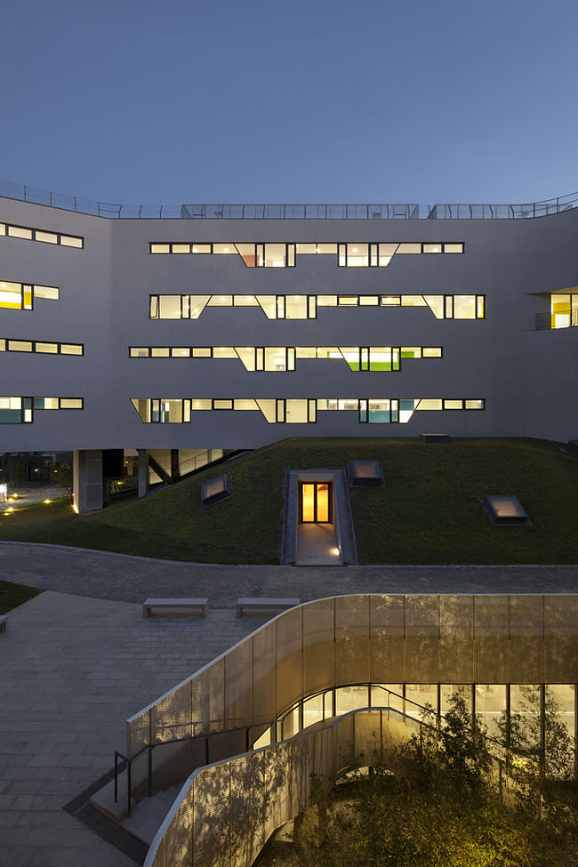 No.4 High School Fangshan Campus designed by OPEN Architecture (Exterior) Photo © Xia Zhi