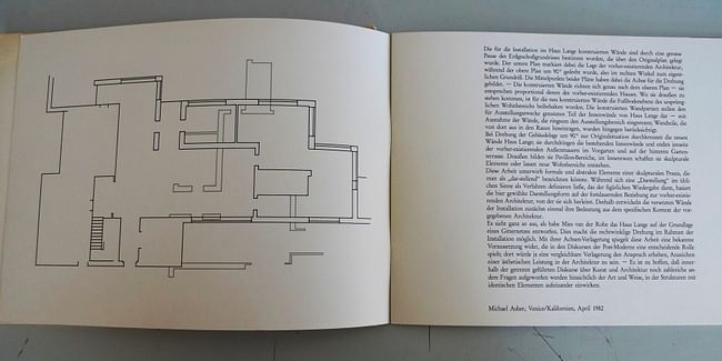 Rotated Plan at Mies van de Rohe's Haus Lange, 1982