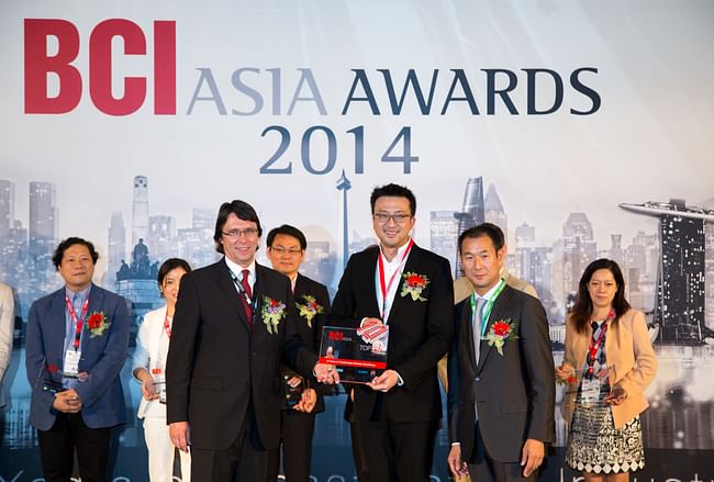 RLP has received the BCI Asia Top 10 Architecture Awards for ten consecutive years in recognition of its exceptional architectural designs and sustainable building concept. Mr. Bryant Lu, Vice Chairman of RLP (the middle) received an award on behalf of RLP.