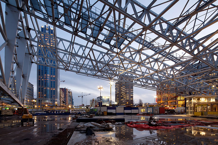 The Central Station in Rotterdam under construction. This photo was taken for the Architecture Agenda Rotterdam. © Ossip van Duivenbode