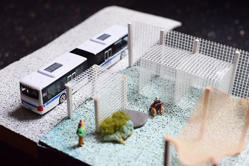 Model - Bus stop. Image courtesy of BRANDT: HAFERD.