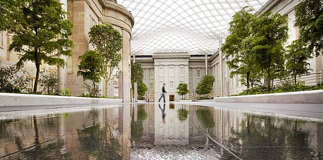 Gustafson Guthrie Nichol: The Kogod Courtyard at the Smithsonian's Reynold Center for American Art and Portraiture, Washington, D.C., 2007. Design architect: Foster + Partners; project architect: SmithGroup. Horticultural advisor: Dan Hinkley. Photo: Foster + Partners