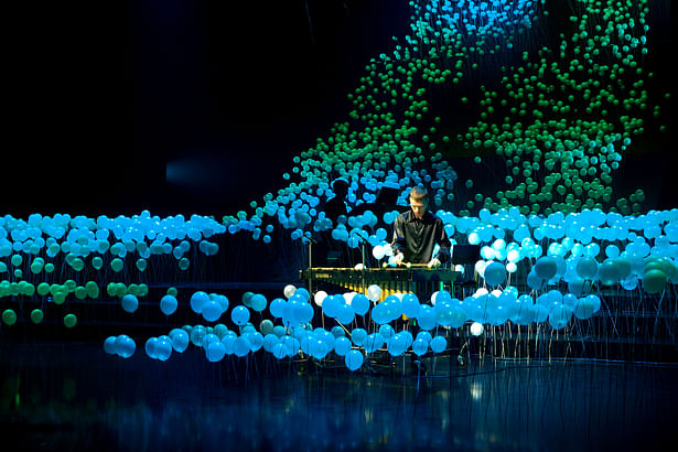 Marimba in meadow