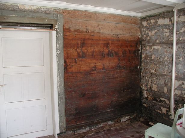 interior view of timber wall