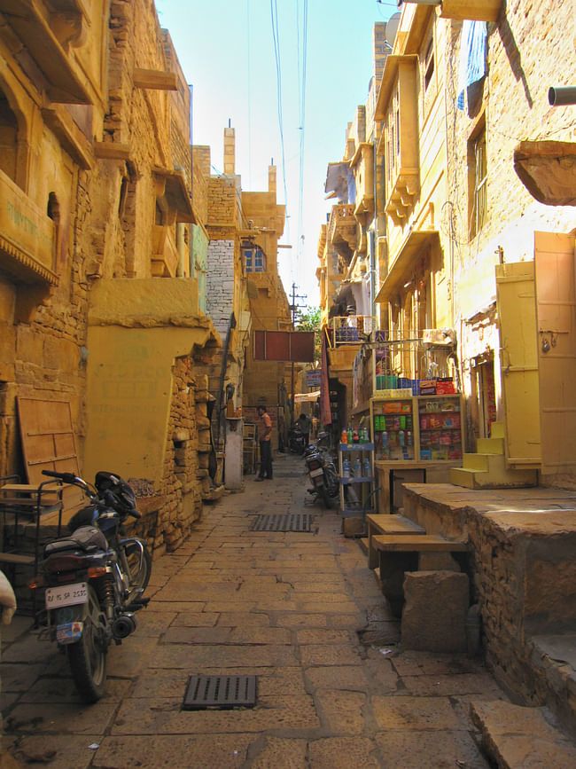 The interior streets of Jaisalmer Fort