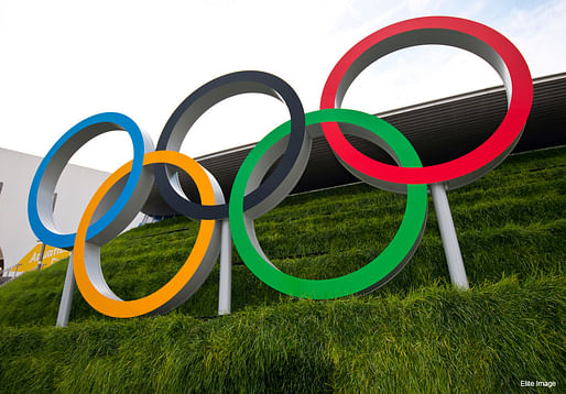 2012 Olympic Games logo in London. Image via Atos/flickr.