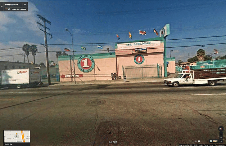 Google Street View of location for 'Empire Liquor Mart (9127 S. Figueroa St)'.