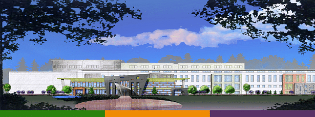 rendering of front entrance