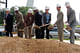 Officials from the U.S. Dept. of Transportation break ground as the plan's construction begins. Photo courtesy of MoDOT flickr.