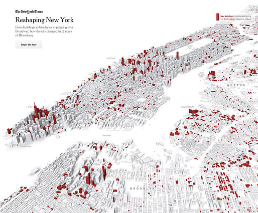 Slide from the New York Time's interactive feature "Reshaping New York"