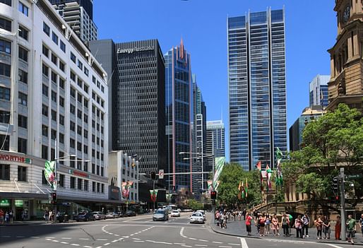 The proposed site of new light rail in Sydney (photo "George street in Sydney Australia" by Adam.J.W.C.).