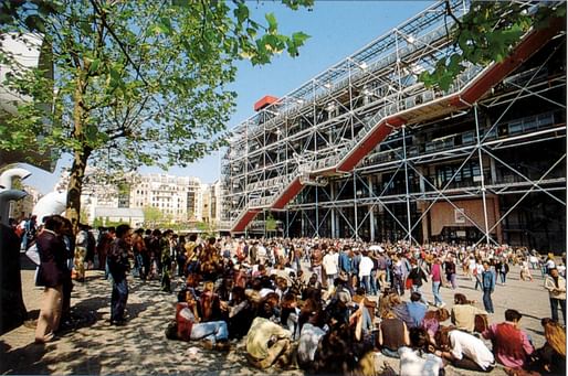 Centre Pompidou. Photo courtesy of Rogers Stirk Harbour & Partners.