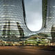 Chengdu hotel+office development (competition entry) by HMD New York. Image © HMD China