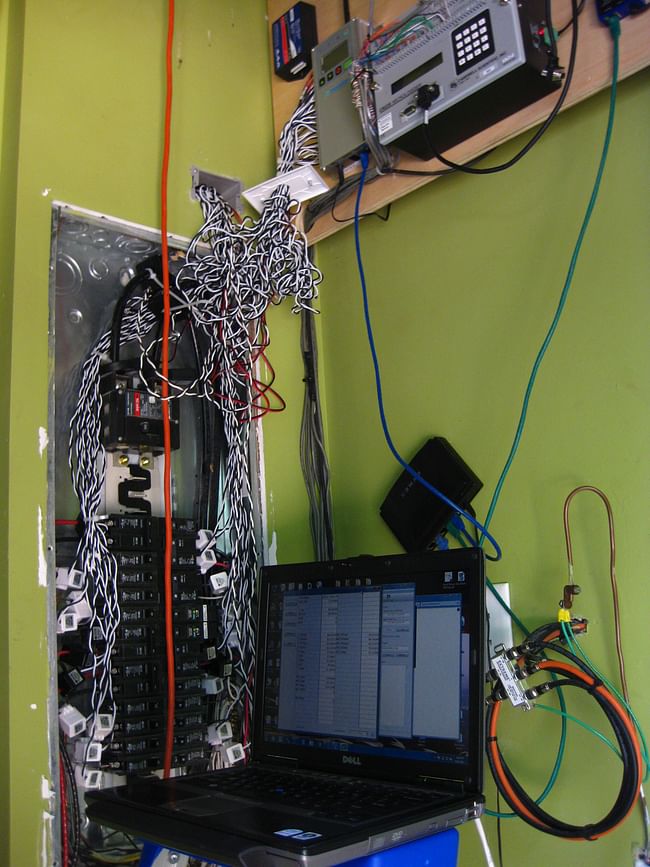 Energy Monitoring System is installed (eMonitor logs consumption in the home, and a Campbell Scientific data-logger logs temperatures, water flows, etc)