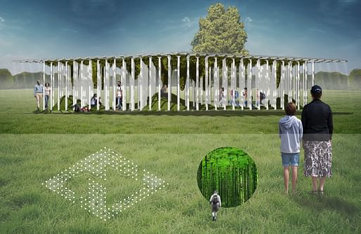 2018 City of Dreams Pavilion finalist: ​“Mossgrove” by Sam Biroscak in collaboration with Gina Dyches, Stephanie Borchers, Annick Lang, and Anneli Rice​.