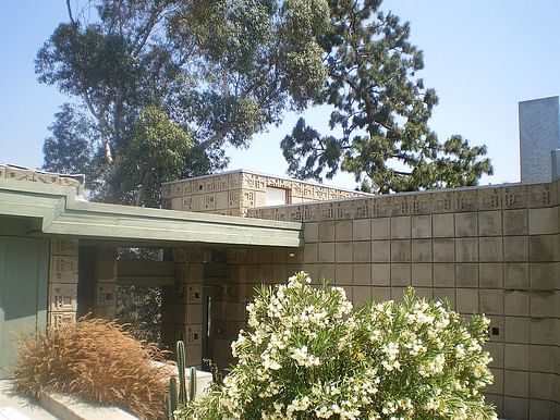 The Freeman House in 2008. Image: Wikimedia Commons user Los Angeles.