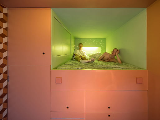 'The Cabanon - the biggest smallest apartment in the world' in Rotterdam, Netherlands by STAR strategies + architecture; Photo: Ossip van Duivenbode