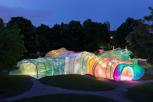 SelgasCano's Serpentine Pavilion in London in 2015. Photo: Iwan Baan.