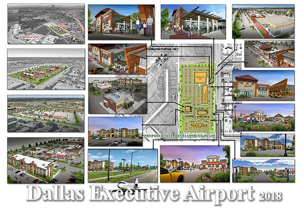 Dallas Executive Airport, 11 acres land leased development. Dallas, TX.