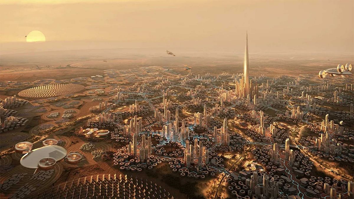 Bidding starts for 'North Pole' surrounding Foster + Partners' 2km Riyadh megatall