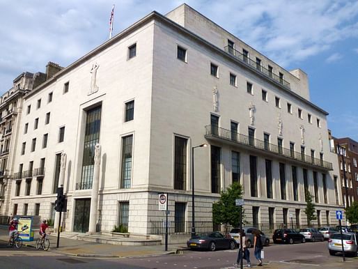 RIBA's 66 Portland Place, London headquarters in August of 2012. Image courtesy Wikimedia Commons user Cmglee.