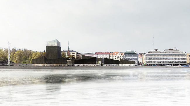 Rendering of the winning design for the new Guggenheim Helsinki by Moreau Kusunoki Architectes.