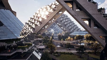 Project Hillside. Image credit: Safdie Architects, Neoscape, Epic Games